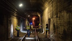 View from inside the Twin Peaks Tunnel that was first opened 102 years ago in 1918. View from inside the Twin Peaks Tunnel that was first opened 102 years ago in 1918.