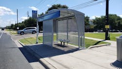 Tolar Manufacturing Signature series shelter prototype provided to CapMetro earlier in 2020. Tolar Manufacturing Signature series shelter prototype provided to CapMetro earlier in 2020.