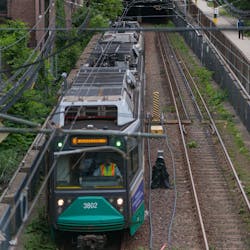 Fenway Portal Green Line Train