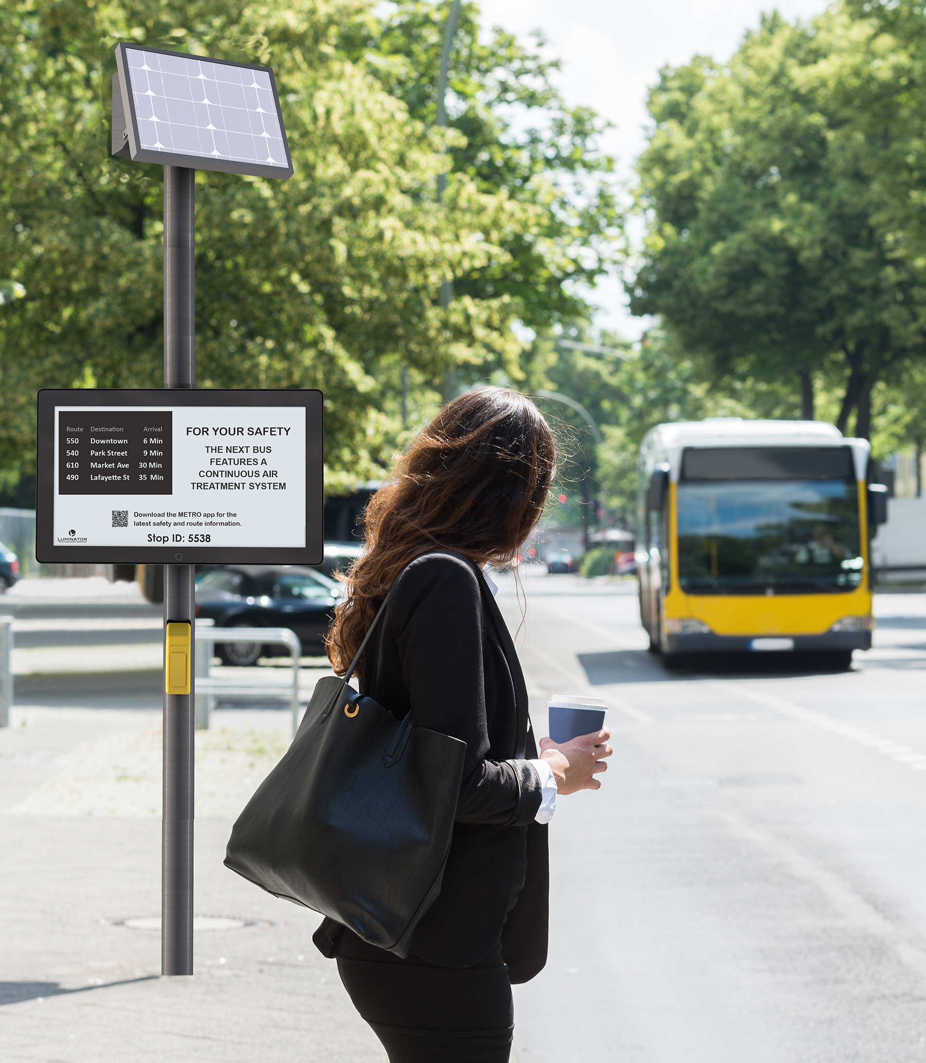 E Paper Air Treatment Message Luminator