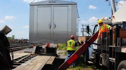 New signal boxes being installed as part of Canadian Pacific Crossover Upgrades project. New signal boxes being installed as part of Canadian Pacific Crossover Upgrades project.