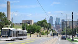 A rendering of the Main Street extension of the KC Streetcar. A rendering of the Main Street extension of the KC Streetcar.