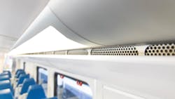 Intake vents draw in outside air, send it through the HVAC system, then distribute the filtered and cleaned air into the cars. Intake vents draw in outside air, send it through the HVAC system, then distribute the filtered and cleaned air into the cars.