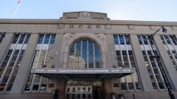 Renovations include a deep clean of the limestone exterior to once again showcase the architecturally significant façade. Renovations include a deep clean of the limestone exterior to once again showcase the architecturally significant façade.