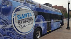 A SARTA hydrogen fuel-cell bus.