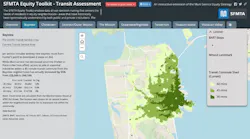 Image from SFMTA’s Equity Toolkit showing information for the Bayview neighborhood post-Shelter-in-Place.