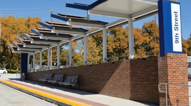 The project included installing RAPID stations on both sides of Virginia Street.