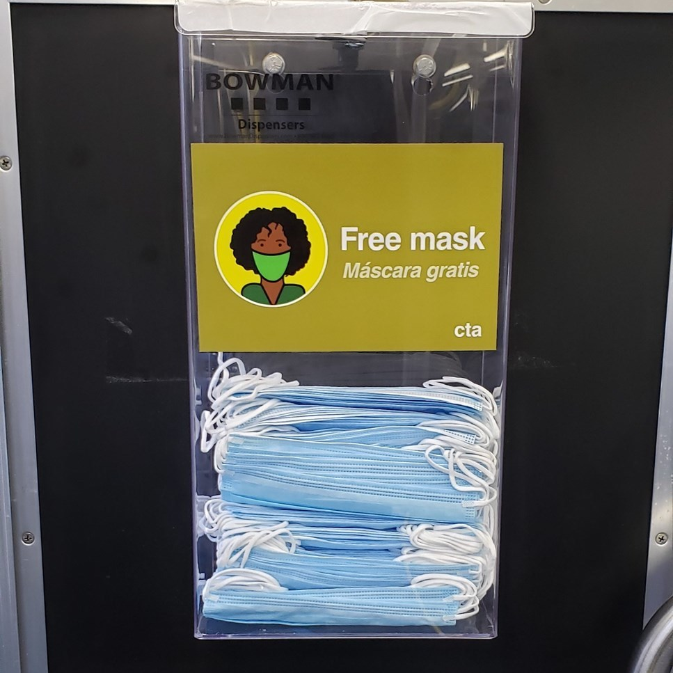 Dispensers were installed on 200 buses.