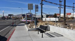 Refreshed RTC bus stops include updates to the bus pad and the actual bus stop, as well as sidewalk connectivity to the nearest intersection or nearest logical terminus.