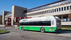 One of Greater Dayton RTA's NexGen buses at Sinclair College. One of Greater Dayton RTA's NexGen buses at Sinclair College.