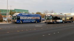The RTC of Southern Nevada awareness campaign is featured across the valley&rsquo;s transit stops and hubs, inside and outside of buses, on digital billboards and on social media platforms.