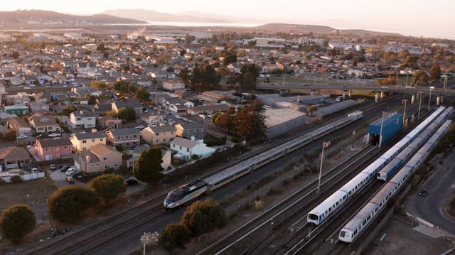 BART and Capitol Corridor in Richmond, Calif.