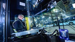 MTA credits its Department of Buses Engineering personnel for accelerating installation of polycarbonate safety barriers on all 4,800 local buses. MTA credits its Department of Buses Engineering personnel for accelerating installation of polycarbonate safety barriers on all 4,800 local buses.