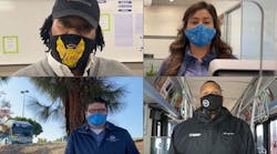 Transit employees from across the nation joined efforts in a new video encouraging mask wearing while using public transit. Transit employees from across the nation joined efforts in a new video encouraging mask wearing while using public transit.