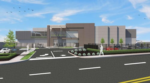 A rendering of the TSOC front entrance.
