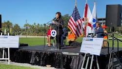 Sec. Elaine Chao speaks at a November 2019 event. Sec. Elaine Chao speaks at a November 2019 event.