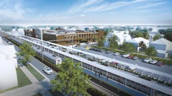 A rendering of the Michigan City 11th Street Station and Garage that is part of the South Shore Double Track project. A rendering of the Michigan City 11th Street Station and Garage that is part of the South Shore Double Track project.