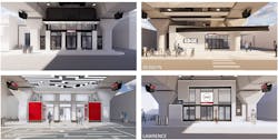 Renderings of the four station designs. Renderings of the four station designs.