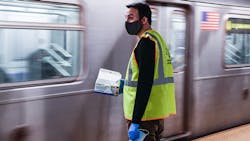 New York City City Council Member Keith Powers participates in MTA's Mask Force mask distribution effort on Feb. 25. New York City City Council Member Keith Powers participates in MTA's Mask Force mask distribution effort on Feb. 25.