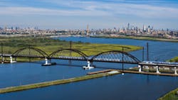 A rendering of the new Portal Bridge, which was awarded funds through the CIG Program in January 2021. A rendering of the new Portal Bridge, which was awarded funds through the CIG Program in January 2021.