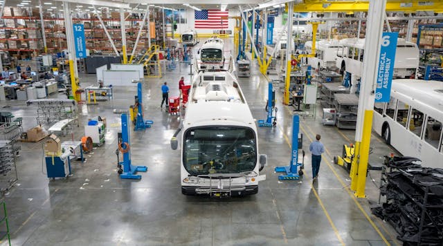 Proterra&apos;s Greenville Facility. Legislation has been introduced that would allow electric bus manufacturers, such as Proterra, to claim a 10 percent tax credit.
