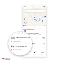 Moovit has rolled out real-time crowding information in its app. Moovit has rolled out real-time crowding information in its app.