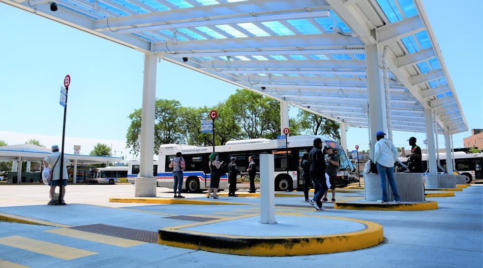 A 2019 file photo showing a CTA bus terminal.
