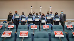 Palm Tran's graduating class of 10 bus operators.