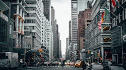 A Manhattan street pre COVID. A Manhattan street pre COVID.