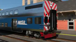 A rendering of the new rail cars.