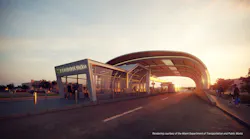 A rendering of a Miami-Dade Transitway station.