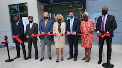 Left to right: Commissioner Mack Bernard, Commissioner Gregg K. Weiss, Vice Mayor Robert Weinroth, Commissioner Maria Sachs, Assistant County Administrator Todd J. Bonlarron, County Administrator Verdenia C. Baker and Palm Tran Executive Director Clinton B. Forbes.