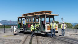 The Powell/Hyde Cable Car turnaround at Fisherman's Wharf. The Powell/Hyde Cable Car turnaround at Fisherman's Wharf.