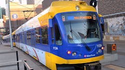 A Blue Line train in Minneapolis. A Blue Line train in Minneapolis.