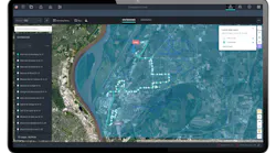 The Custom Maps Layer visualizes transportation routes alongside municipal boundaries.
