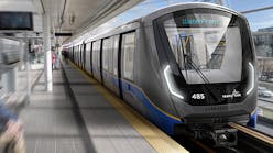 A rendering of the Bombardier-built new SkyTrain cars.