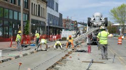Construction of Sound Transit's Tacoma Link in 2020. Construction of Sound Transit's Tacoma Link in 2020.