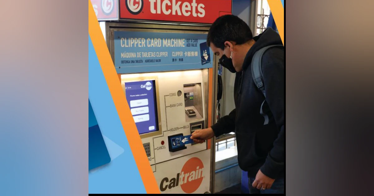 Clipper Card Machine Caltrain upgrades ticket vending machines to include purchase of ...
