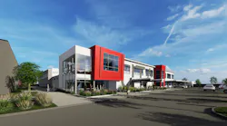 A rendering of the Depot District Clean Fuels Technology Center, which will house bus operations, maintenance and administration offices.