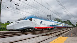 A new ACELA train undergoing tests on the Northeast Corridor.