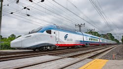 A new ACELA train undergoing tests on the Northeast Corridor. A new ACELA train undergoing tests on the Northeast Corridor.