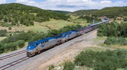 A file photo of Amtrak&apos;s Southwest Chief near Keota, N.M.; the railroad will restore full Southwest Chief service on May 31.