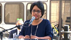 Stephanie Wiggins speaks during a press conference where she was named incoming CEO of L.A. Metro on April 8. Stephanie Wiggins speaks during a press conference where she was named incoming CEO of L.A. Metro on April 8.