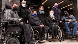 Representatives from the MTA, NYC Department of City Planning and Mayor’s Office for People with Disabilities at the April 2 announcement introducing the Zoning for Accessibility proposal. Representatives from the MTA, NYC Department of City Planning and Mayor’s Office for People with Disabilities at the April 2 announcement introducing the Zoning for Accessibility proposal.