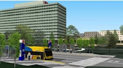 Rendering of future GOLD BRT Line. Rendering of future GOLD BRT Line.