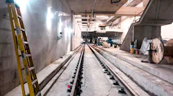 Platform area at Fairbank Station.