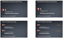 The newly launched Alexa Transit service includes status updates through the Alexa app. The newly launched Alexa Transit service includes status updates through the Alexa app.