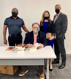 The Palm Beach Transportation Planning Agency (TPA) hosted Paul for a class on the Future of Public Transportation and a book signing. Here he is joined by PalmTran CEO Clinton Forbes, Nick Uhren, TPA Executive Director; Valerie Neilson, TPA Deputy Director of Multimodal Development The Palm Beach Transportation Planning Agency (TPA) hosted Paul for a class on the Future of Public Transportation and a book signing. Here he is joined by PalmTran CEO Clinton Forbes, Nick Uhren, TPA Executive Director; Valerie Neilson, TPA Deputy Director of Multimodal Development
