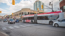 Of the more than 450 Brampton Transit buses that will see new CAD/AVL systems installed, more than 80 will be articulated buses.