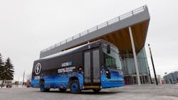 Lion Electric Company&apos;s LionM transit bus.